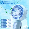 thumbnail image 3 of Mini ventilador portátil Rossesay de mano con 3 velocidades recargable por USB, 3 of 7