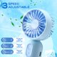 thumbnail image 3 of Mini ventilador portátil Rossesay de mano con 3 velocidades recargable por USB, 3 of 7