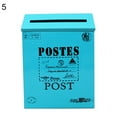 thumbnail image 5 of Joernso Retro Metal Wall Mounted Mailbox Bucket Newspaper Letter Box Post Garden Decor, 5 of 8