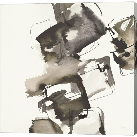 Great Art Now Stacked I Greige by Chris Paschke Canvas Wall Art