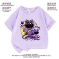 thumbnail image 2 of Camisetas del juego de Critters sonrientes para niños, Top de manga corta de algodón, ropa deportiva informal, regalos de cumpleaños, 2 of 5