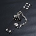 thumbnail image 3 of de Cuero PU Correa Ancha para Padre Hombres Uso Diario Adolescentes Niñas Niños Hugo Pulsera Ajustable, 3 of 8