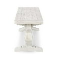 thumbnail image 3 of Pemberly Row 83" Solid Pine Wood Bench in Nordic Ivory Finish, 3 of 7
