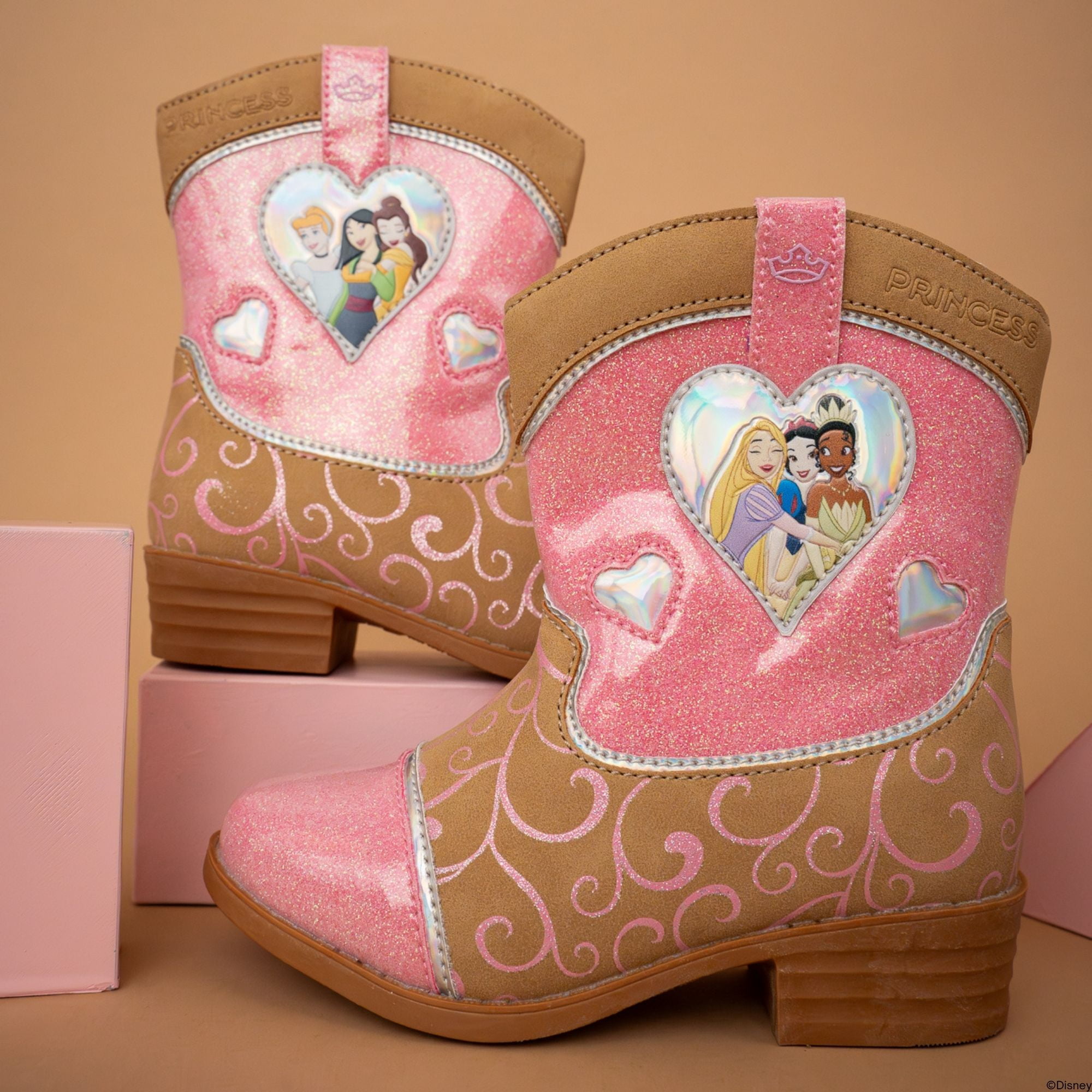 Disney Princess Toddler Girls License Cowboy Boot