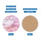 thumbnail image 4 of 4Pcs Posavasos Absorbentes Patrón de Mármol Rosa con Dorado, Posavasos Redondo con Respaldo de Corcho Antideslizante para Hogar y Oficina de 4 pulgadas, 4 of 5