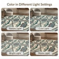 thumbnail image 7 of ODIKA 9'x12' Washable Area Rug Fish Fishing Vintage Nautical Lure Tackle Border Bathroom Doormat for Master Suite, California King, Under Bed, Non-Shedding, Easy Care, 7 of 7