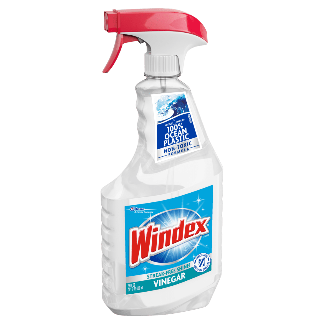 New 3 PACK Windex Streak-Free Spray Bottle Shine With Vinegar 23 Fl Oz FREE  SHIP