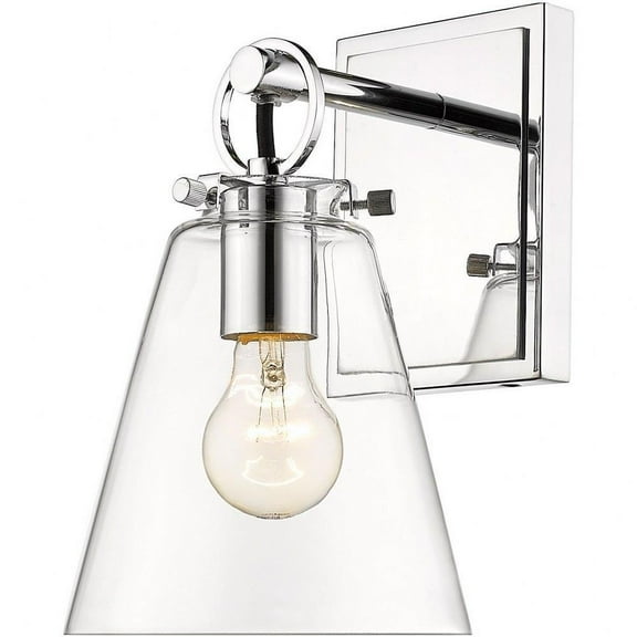 1 Light Wall Sconce in Transitional Style-10.5 inches Tall and 6.5 inches Wide-Chrome Finish Bailey Street Home 372-Bel-4652280
