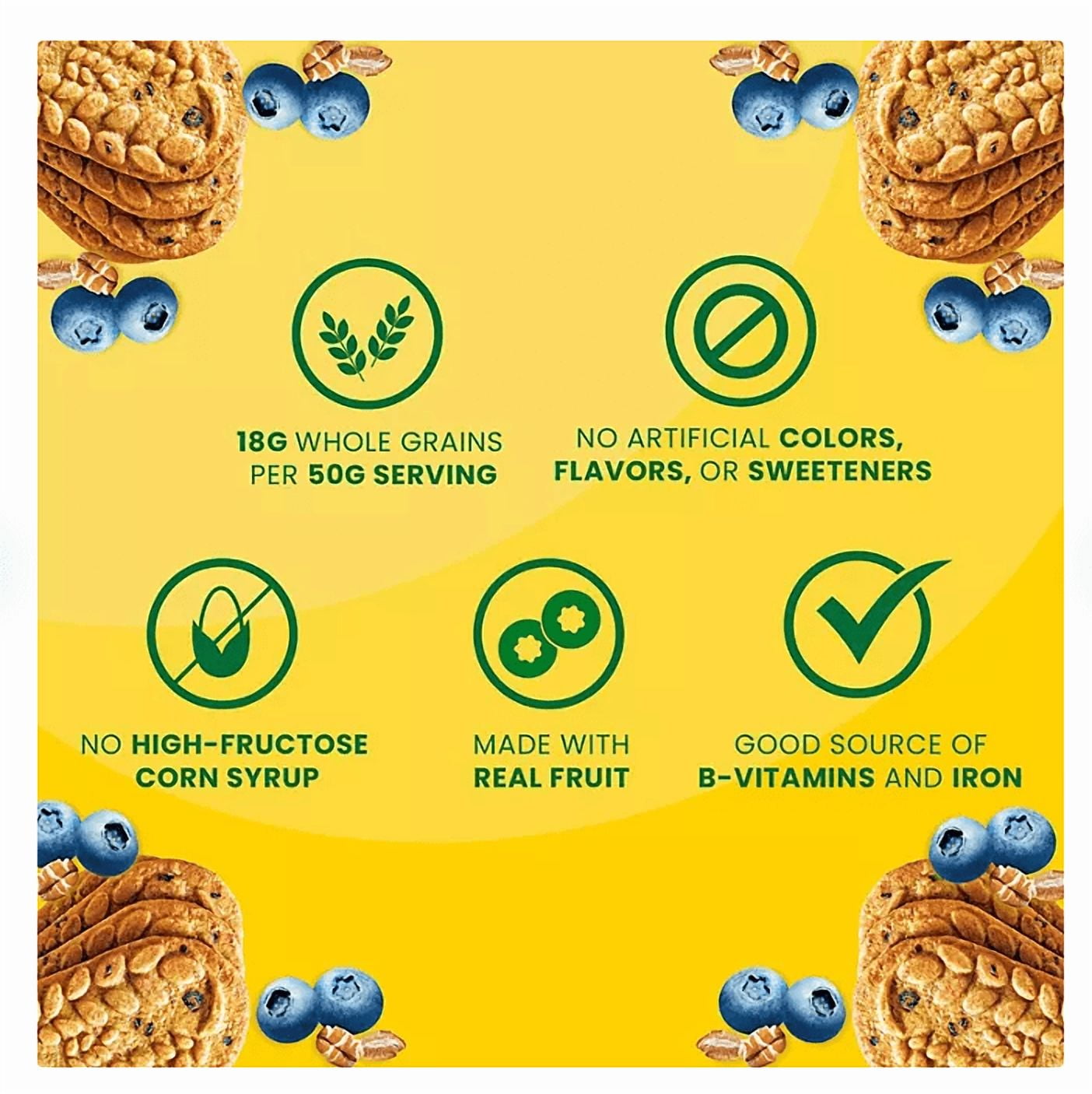 belVita Blueberry Breakfast Biscuits, 4 biscuits per pack, 25 pk.