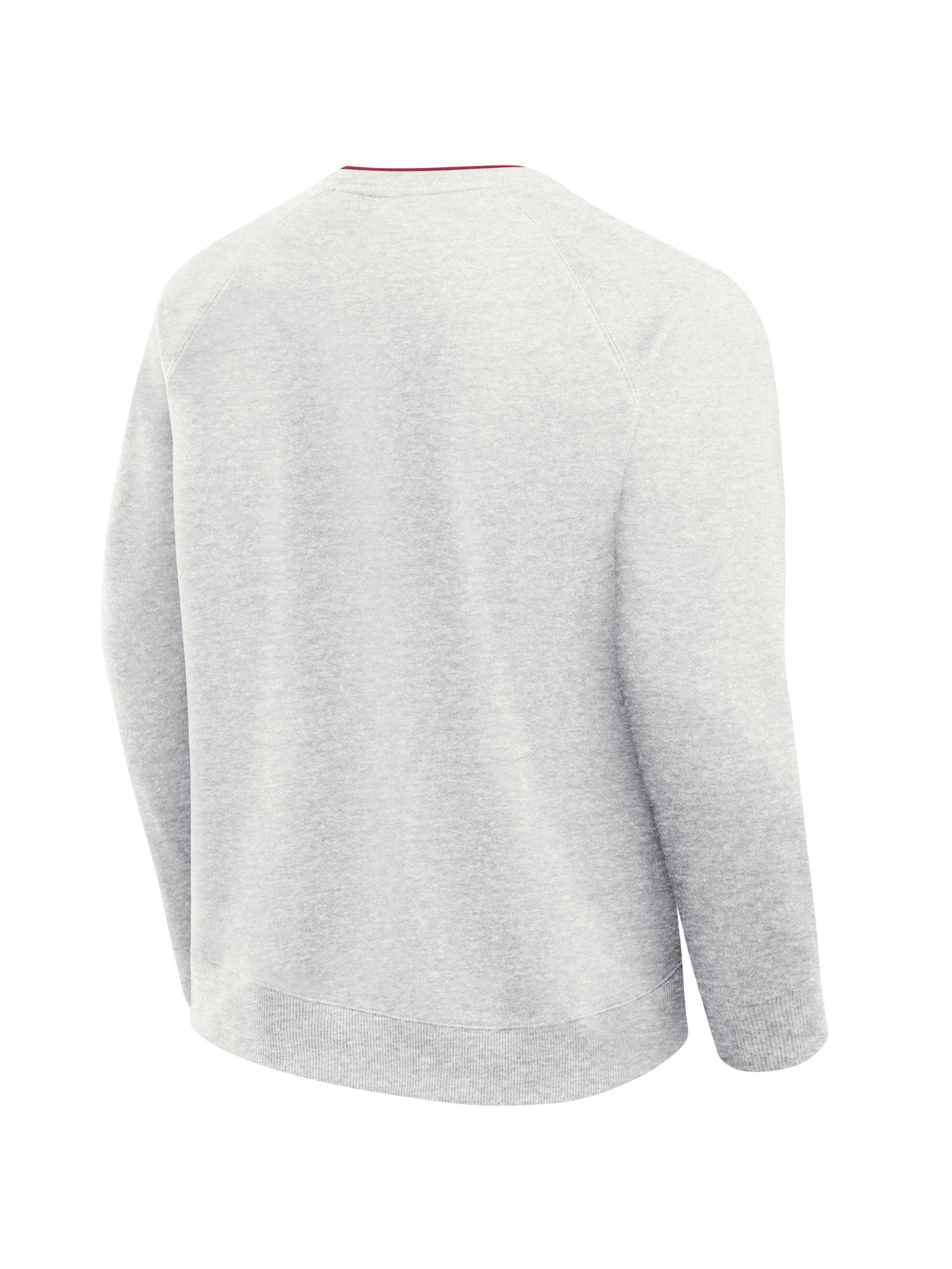 NFL San Francisco 49Ers Men's Cotton Gray Heather Long Sleeve Crew Fleece Sweatshirt