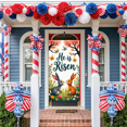 thumbnail image 7 of Easter Themed Banner with Hummingbirds Flowers and Butterflies He is Risen Backdrop Background Decor Party Supplies Photography Props Easter Celebration Church Events Spring Decorations, 7 of 7