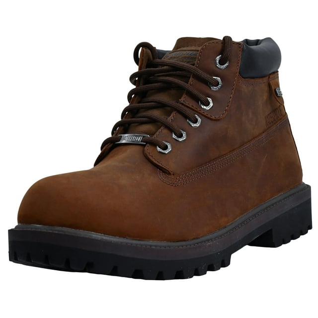 Bota Skechers USA Verdict para Hombre Impermeable Marrón Oscuro