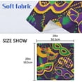 thumbnail image 6 of GZHJMY Mardi Gras Cloth Napkin Masquerade Feather Kitchen Dining Table Decor Dinner Napkin Festive for Gathering Party Favors Carnival 1 Pack 20" × 20", 6 of 6