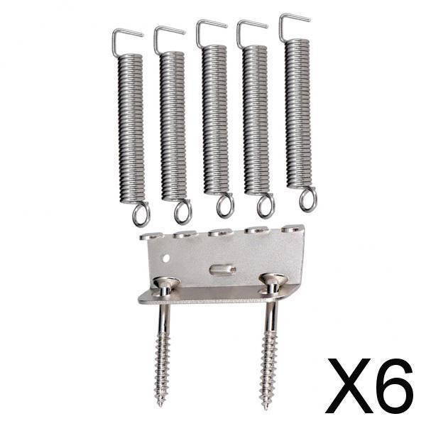 6x Trémolo Baoblaze Guitarra Eléctrica Cromo Acero Inoxidable