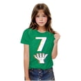 thumbnail image 6 of DeHolifer Number 7 T-Shirt Boys Girls Short Sleeve Varsity Shirt Kids Summer Birthday Tees Gifts Tops 3-14 Years, 6 of 8