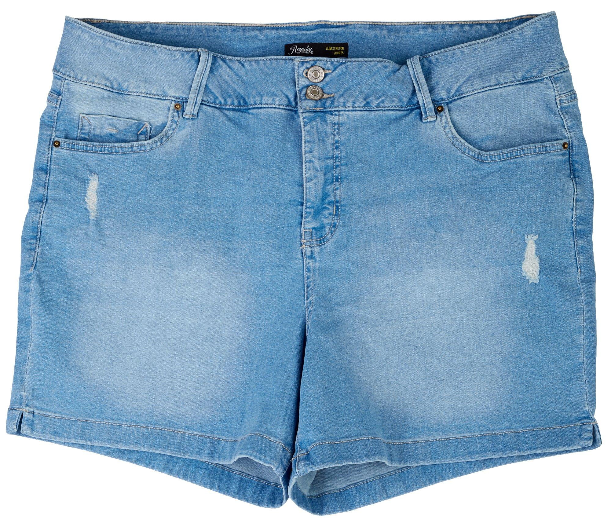 Signature Slim Strech Denim Shorts 14W 