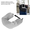 thumbnail image 6 of BIMZUC Multifunctional U-Shaped Portable Stuffable Travel Neck Pillow with Storage Bag, Plush Support for Flying and Camping, Soft Material, Grey (5.91 inches / 15 cm), 6 of 9