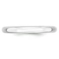 thumbnail image 4 of Primal Gold 14 Karat White Gold 3mm Standard Comfort Fit Wedding Band Size 4, 4 of 9