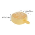thumbnail image 3 of Ice Lolly Mold | Reusable Silicone Popsicle Maker | Wave Shape Nonstick Ice Cream DIY Tray | Plastic Material | 1 Piece | White Green Yellow | 7.5x7.5x3.5cm, 3 of 6