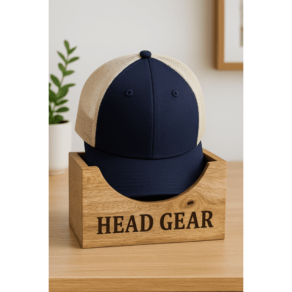 Hat Organizer and Display Box-Solid Mango Wood