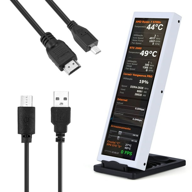Pantalla secundaria Monitor de computadora de refrigerador con pantalla secundaria de 79 pulgadas para electrodomésticos Hugtrwg Para estrenar