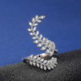 thumbnail image 5 of Adjustable Leaves Wrap Ring Jewelry Promise Engagement Ring For Women Girls Banmo, 5 of 5