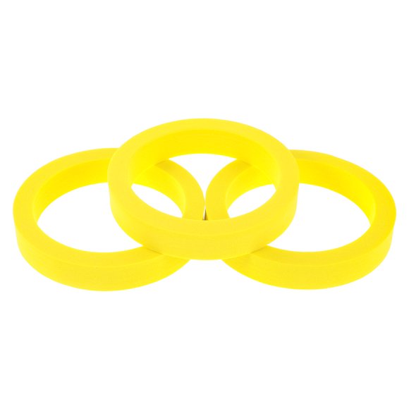 Minkissy 3pcs Aquatic Feeding Rings Floating Design Yellow Sponge For Betta Guppy Feeding In Aquarium