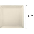 thumbnail image 3 of Crown Display 7.5 inch Disposable Plastic Ivory Square Party Plates - 40 Pack, 3 of 6