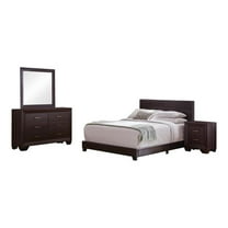 Dorian 4-piece Queen Bedroom Set Brown and Dark Cocoa