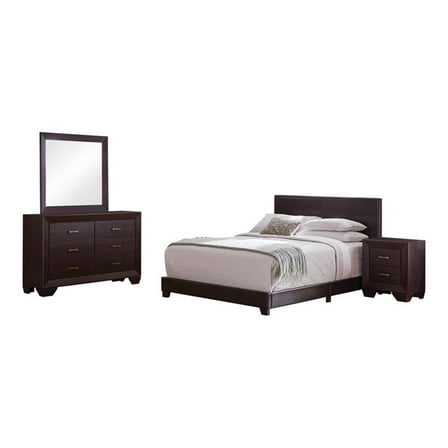 Dorian 4-piece Queen Bedroom Set Brown and Dark Cocoa