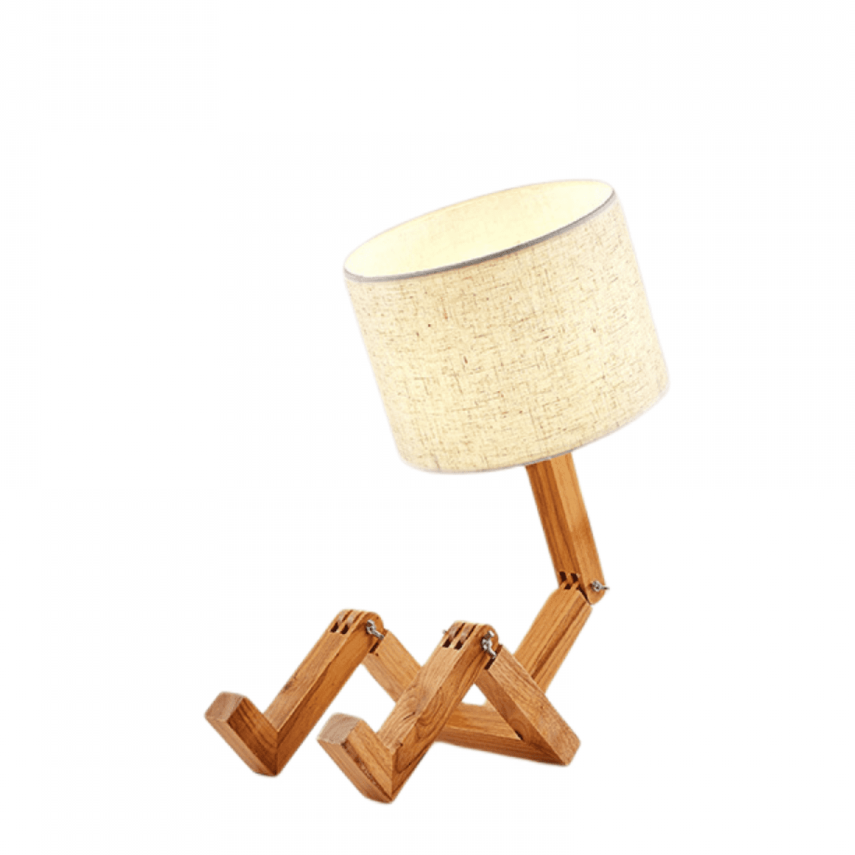 TIMPCV Cute Desk Lamp Creative Table Lamp With Wood Base Changeable