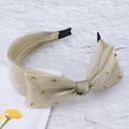 thumbnail image 6 of Unique Bargains 1 Pc Mesh Bow Headbands for Women Champagne, 6 of 6