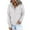 White, variant on Frostluinai Women's Button Up Hoodies Drawstring Long Sleeve Casual Pullover Basic Solid Color Sweatshirts Oversized Hoodies with Pocket