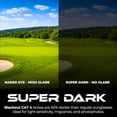 thumbnail image 5 of Grinderpunch Super Dark CAT 4 Sunglasses Polarized Blackout Lenses for Light Sensitivity & Migraine Relief Wrap Around - Gloss Black Superdark, 5 of 10