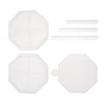 thumbnail image 4 of Juego de 6 moldes de silicona para joyería, bonitos moldes para caja, accesorios de bricolaje (blancos), 4 of 6