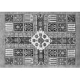 thumbnail image 1 of Ahgly Company Indoor Rectangle Abstract Gray Modern Area Rugs, 8' x 12', 1 of 4