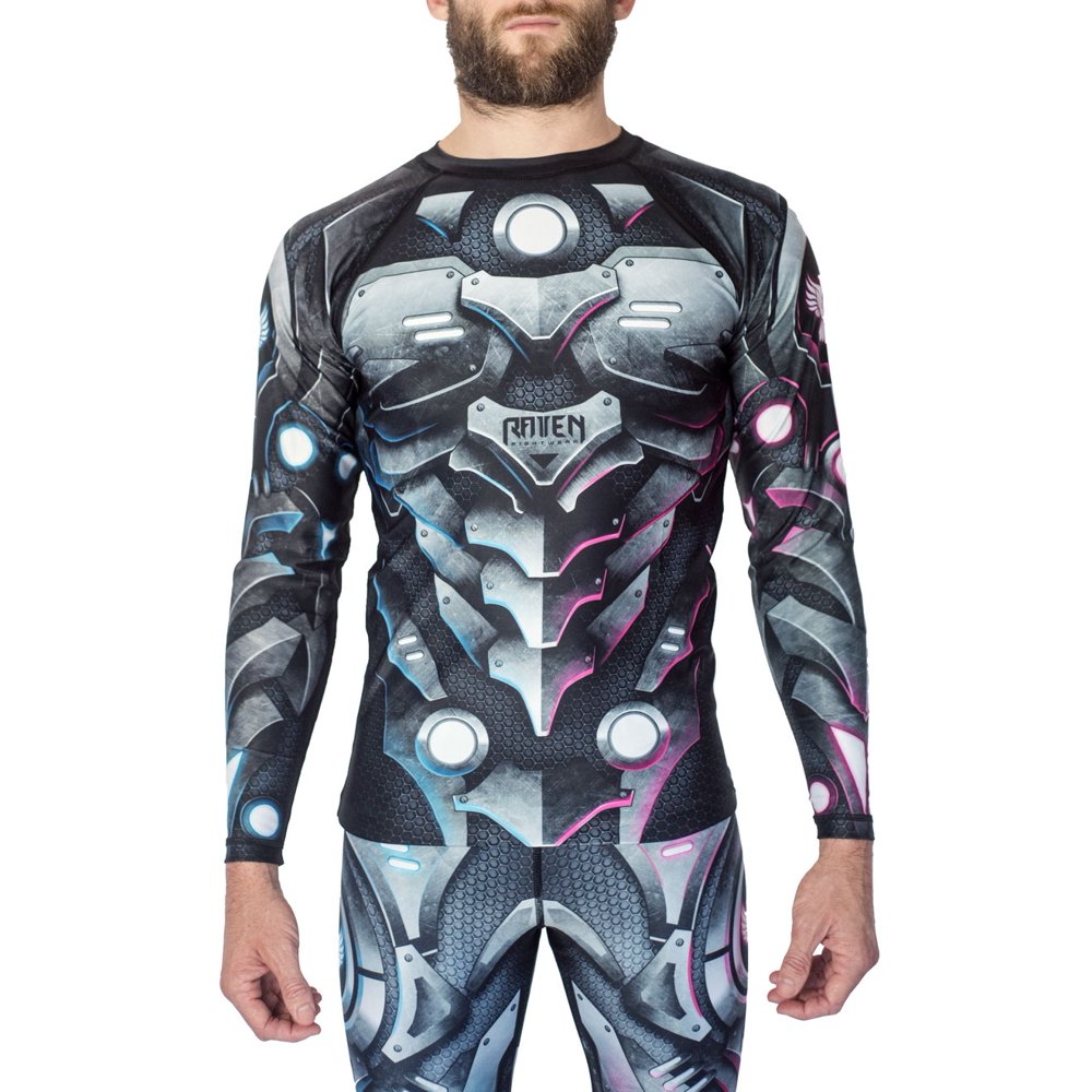 Raven Fightwear Raven Fightwear Men's Cyberpunk MMA BJJ Rash Guard