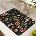 thumbnail image 3 of Whimsical Mushroom Coffee Mat 2pcs - Vintage Gothic Design with 4-Layer Absorption for Espresso Machines, 3 of 5
