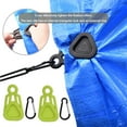thumbnail image 3 of 10 Pièces Bâche Clips Étanche Urgent Snap avec Pince 10 Pièces Boucle en Spirale Articles de Sport Réutilisables Accessoires de Canopée pour la Randonnée en Plein Air Vert, 3 of 6