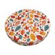 thumbnail image 1 of Balery Autumn Leaves Fundas de asiento para taburete de bar redondo de tela de terciopelo ajustables que protegen de arañazos y manchas para sillas de 14 a 17 pulgadas.-14 inch, 1 of 7