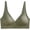 🔥 Green, variant on No Underwire Comfortable Womens Bras No Underwire Full Support Loose-Fit Chest-Cushion Wireless Bra Solid Color Soft Support Breathable Stretch Fabric Removable Pads Comfortable Everyday