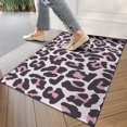 thumbnail image 4 of Pink and Black Of Leopard Print Door Rugs,Washable Non Slip Door Mats Indoor,Decorative Door Mats,Entry Mat Indoor for Entrance,Bedroom,Kitchen,Bathroom,17"x30", 4 of 6