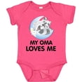 thumbnail image 3 of Inktastic Raccoon My Oma Loves Me Boys or Girls Baby Bodysuit, 3 of 5