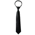 thumbnail image 2 of Spring Notion Boys' Satin Zipper Necktie Black Small, 2 of 4