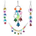 thumbnail image 4 of Parrot Bell Toy Creative Funny Colorful Bird Cage Bell Parrot Hanging Bell, 4 of 10