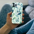 thumbnail image 3 of COMIO iPhone 14 Plus Boho Beige Eucalyptus Leaves Botanical Watercolor Floral Case, 3 of 4