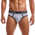 thumbnail image 2 of Men's Boxer Briefs No Ride up Spandex Men Underpants Underwear Men Small Underwear Mens Mens Briefs Big Pack of for Bulk Long Leg Underpants Small Men's Fashion Grey L, 2 of 4
