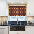 thumbnail image 6 of Stars Light Kitchen Curtains Half Tier Curtain 2 Rod Pockets Bathroom Bedroom Cupborad Living Room 27"x36", 6 of 8