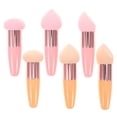 thumbnail image 3 of 6 esponjas de maquillaje: esponjas para difuminar, base de maquillaje con mango, aplicador de cosméticos, accesorios para polvos y líquidos., 3 of 7