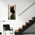 thumbnail image 4 of FCCUYE African American Wall Art 3 Piece Black Man Pictures Gold Crown Paintings Afro King Canvas Print for Living Room Bedroom Home Office d (D, (11"x14"x3)), 4 of 7